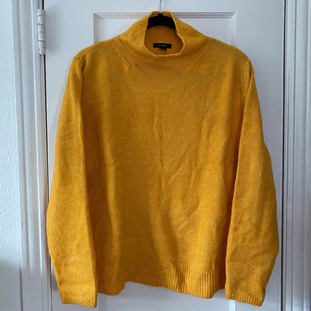 Mustard Mock Neck Sweater